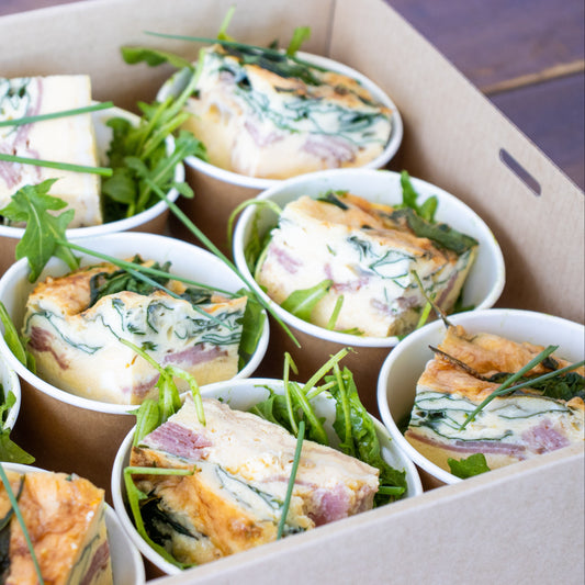 Spinach, Parmesan & Bacon Quiche Bite Cups